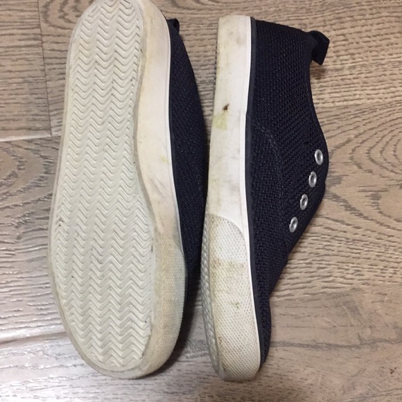 Boys laceless slip on sneakers  Navy J1 GUC - Picture 5 of 10